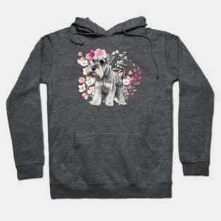 Floral Schnauzer Hoodie